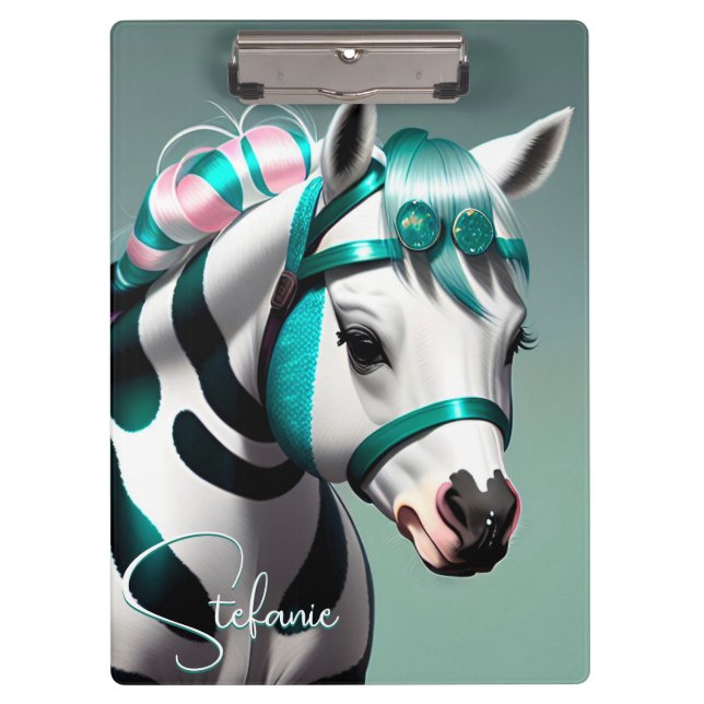 Cute 3d Spirit Pony 7 Clipboard (Front)