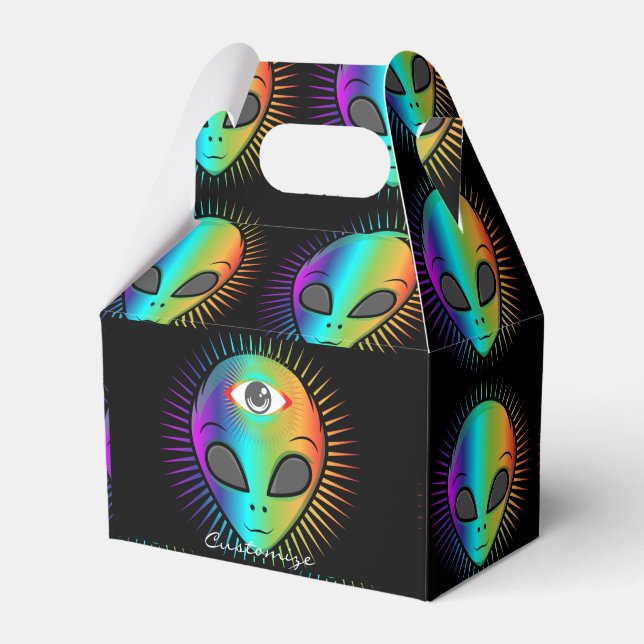 Cute 3rd Eye Alien Head Thunder_Cove Favour Box (Front Side)