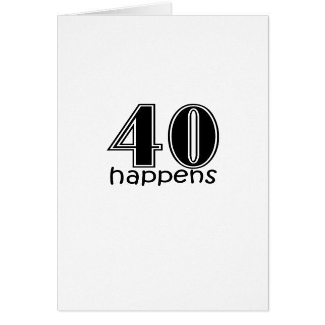 Cute, "40 Happens" (Front)