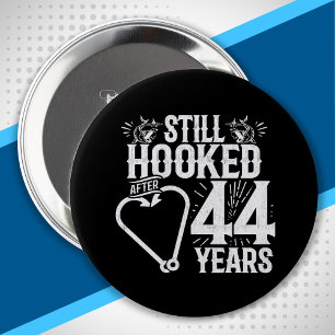 Cute 44th Anniversary Couples Married 44 Years 10 Cm Round Badge