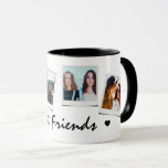 Cute 4 photo Best Friends Mug<br><div class="desc">Cute mug featuring 4 photos of your choice and the text 'Best Friends' with two small black hearts. Would make a great gift for a bestie,  bridesmaid,  sister,  couples,  children,  grandmother etc. Super easy to personalise.</div>