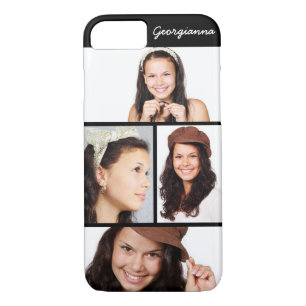Cute 4 Photo Personalised iPhone 8 7 Case
