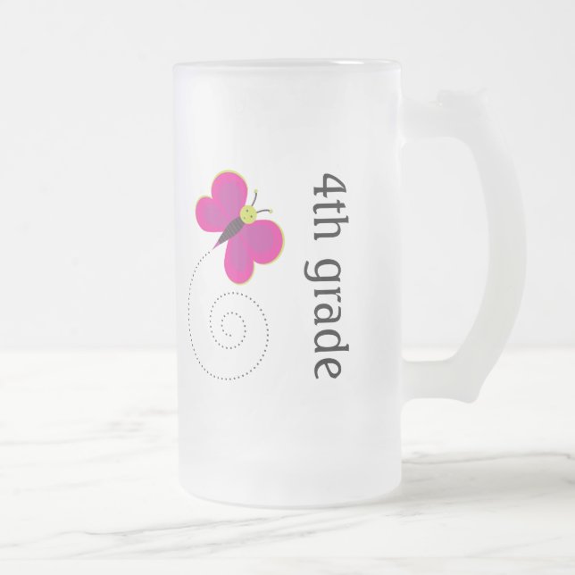 Cute 4th Grade Frosted Mug (Right)