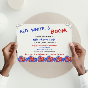 Cute 4th of July Party Invitation