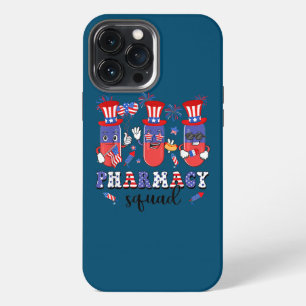 Cute 4th of July Pharmacy Squad Pharmacist iPhone 13 Pro Max Case