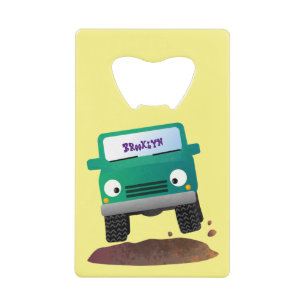 Cute 4X4 offroad vehicle cartoon car