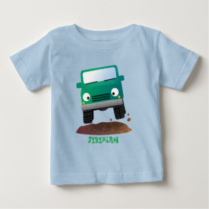 Cute 4X4 offroad vehicle cartoon car Baby T-Shirt