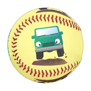 Cute 4X4 offroad vehicle cartoon car Baseball