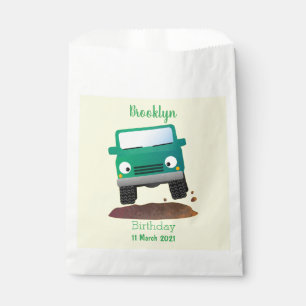 Cute 4X4 offroad vehicle cartoon car Favour Bags