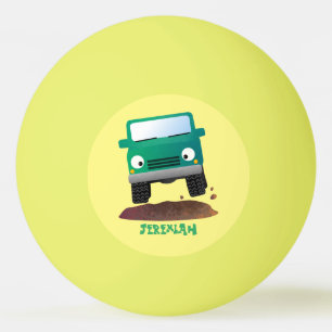 Cute 4X4 offroad vehicle cartoon car  Ping Pong Ball