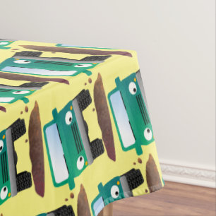Cute 4X4 offroad vehicle cartoon car Tablecloth