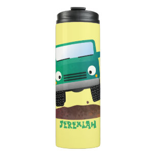 Cute 4X4 offroad vehicle cartoon car Thermal Tumbler
