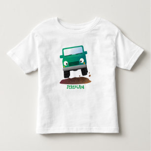 Cute 4X4 offroad vehicle cartoon car Toddler T-Shirt