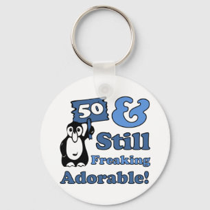 Cute 50th Birthday For Women Key Ring