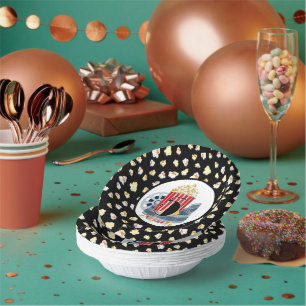 cute 5th Birthday movie theatre party Paper Bowls Plate