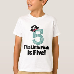 Cute 5th Birthday Pirate T-Shirt