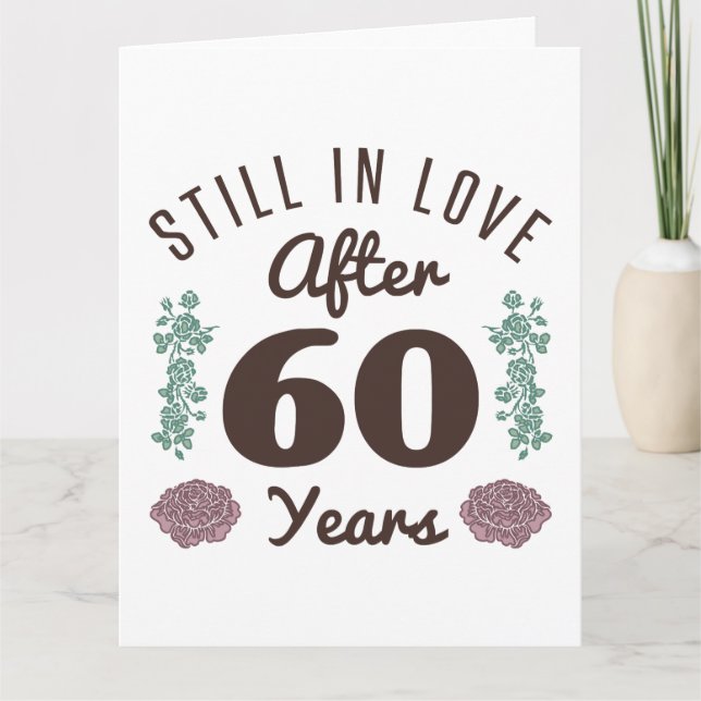 Cute 60th Anniversary Card (Front)