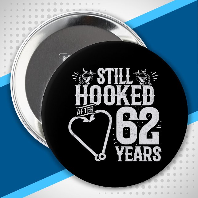 Cute 62nd Anniversary Couples Married 62 Years 10 Cm Round Badge (Creator Uploaded)