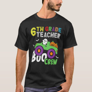 Cute 6th Sixth Grade Boo Crew Teacher Halloween Pa T-Shirt