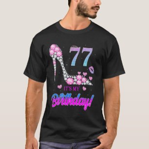 Cute 77 Years Old It's My 77th Birthday Party T-Shirt