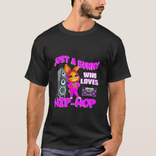 Cute 80s 90s Bunny Hip-hop Dancer Teacher Boys Gir T-Shirt
