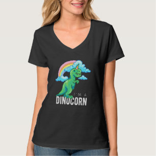 Cute 8-Bit Dinocorn Dinosaur Unicorn Paleontologis T-Shirt