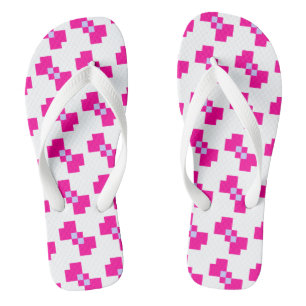 Cute 8 Bit Pixel Bow Jandals
