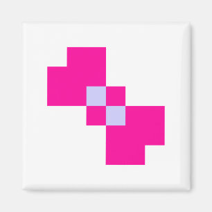 Cute 8 Bit Pixel Bow Magnet