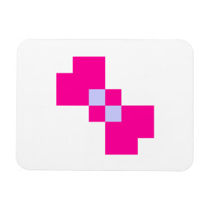 Cute 8 Bit Pixel Bow Magnet