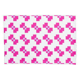 Cute 8 Bit Pixel Bow Pillowcase