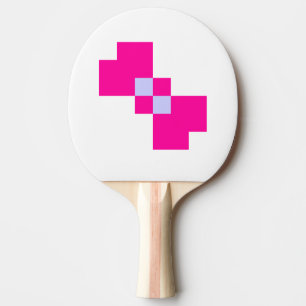 Cute 8 Bit Pixel Bow Ping Pong Paddle