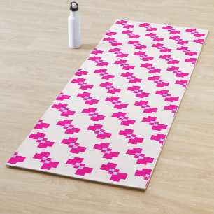 Cute 8 Bit Pixel Bow Yoga Mat