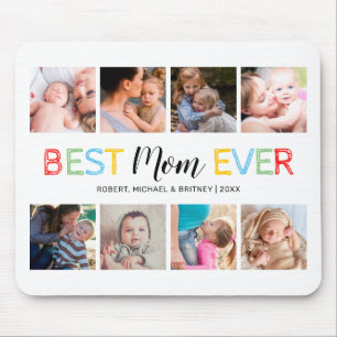 Cute 8 Photo Collage Mum Mouse Pad