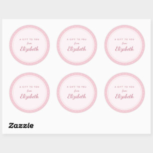 Cute "A Gift to You From" Name Sticker