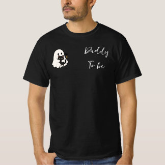 Cute A Little Boo Is Almost Due Baby Shower Daddy T-Shirt