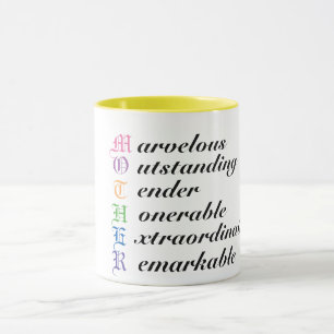 cute a mother mum mother's day mug