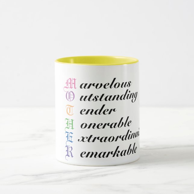 Cute A Mother Mum Mug - Sweet Mothers Day Gift! (Center)