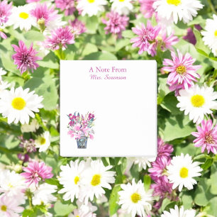   Cute A Note From Personalised Sticky Notes Pink
