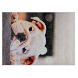 Cute A Puppy English Bulldog Lover Gift Cutting Board