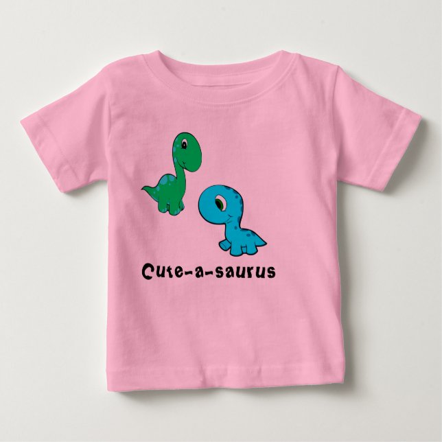 Cute-a-saurus cute dinosaur shirt (Front)