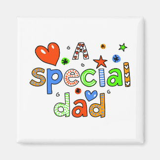 Cute A Special Dad Greeting Text Expression Magnet
