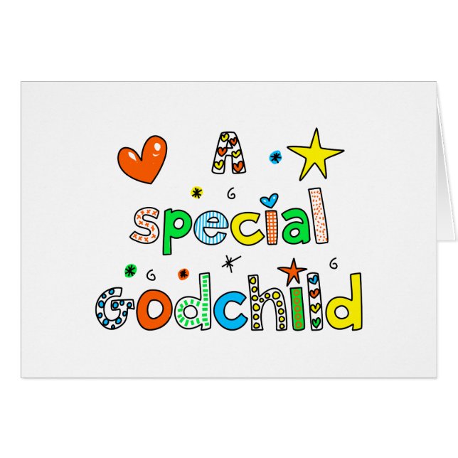 Cute A Special Godchild Text Expression (Front Horizontal)