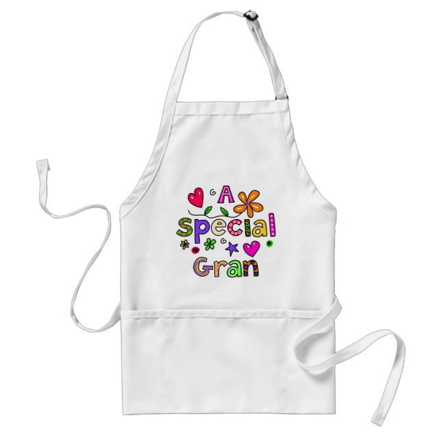 Cute A Special Gran Greeting Text Expression Standard Apron (Front)