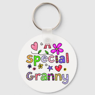 Cute A Special Granny Greeting Text Expression Key Ring