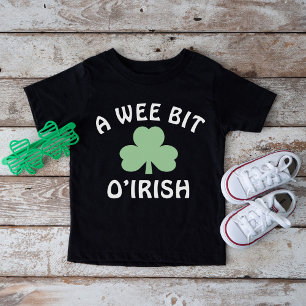 Cute A Wee Bit O Irish Green St Patricks Day Baby T-Shirt
