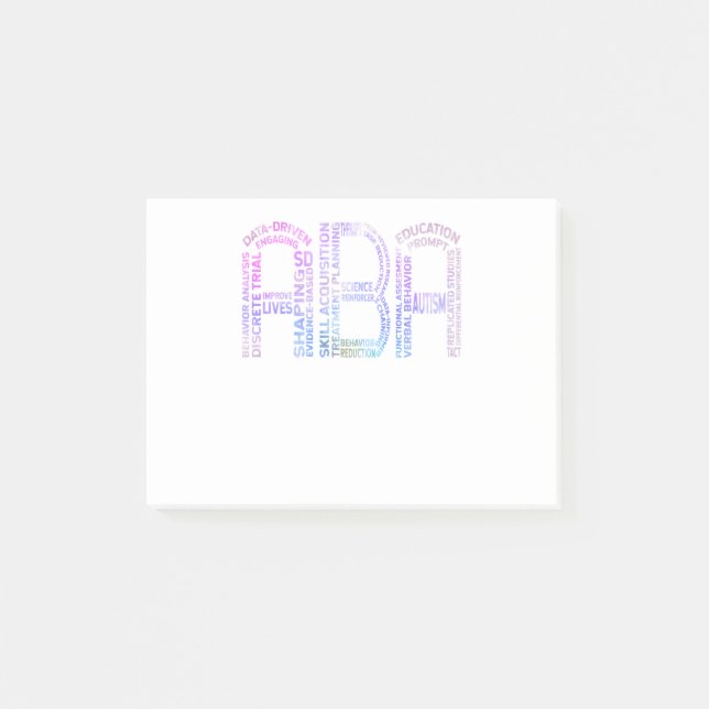 Cute ABA Acronym Post-it Notes (Front)