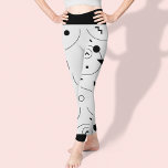 Cute Abstract Black and White Pattern<br><div class="desc">Cute Abstract Black and White Pattern Leggings  . These elegant festive leggings feature a beautiful Abstract Black and White Pattern print.   For any customisation ,  feel free to contact me at mypaperlove2021@gmail.com</div>
