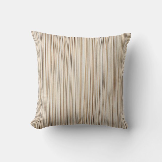 Cute abstract brown lines design cushion (Front)