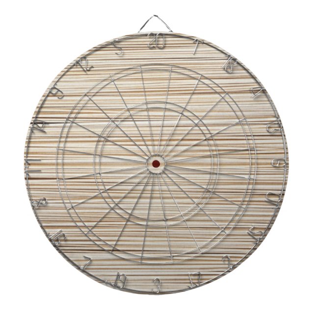 Cute abstract brown lines design dartboard (Front)