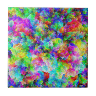 Cute abstract colourful brust texture tile